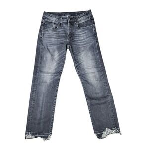 R13 Straight Leg Jeans - Charcoal